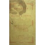 [Burton (N.J.)] Letters from Harold Cross 1850, 12mo D. (John F. Fowler) 1850. Sole Edn.