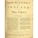 Boate (Gerald) & Molyneux (Thos.) A Natural History of Ireland, In Three Parts. 4to D. (For Geo.