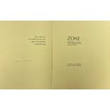 Signed by the Author Beckett (Samuel) trans. Zone, by Guillaume Apollinaire. Lg. 4to D.