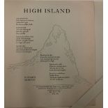 Inscribed by Author Rare Handmade Letterpress Broadside Murphy (Richard) High Island,