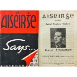 Political Interest: Aiserge, A collection of various items including stamps, booklets,