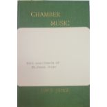 'With Compliments of Mr. James Joyce' Joyce (James) Chamber Music [poems]. Elkin Mathews, L.