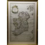 Irish Map: Bellin (Jacques Nicolas) 1703-1772 Carte Réduite Des Isles Britanniques Cinquieme