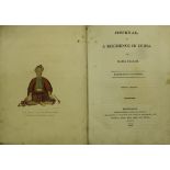 Graham (Maria) Journal of a Residence in India, 4to Edin. 1813. Second Edn. hd. cold.