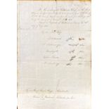 Receipt Signed by Chippewa Chiefs Document dated 24 May 1845 signed by five "Chippewa chiefs on