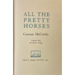 Signed First Edition Mc Carthy (Cormac) All The Pretty Horses, 8vo N.Y. (A.A.