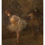 JEAN LOUIS FORAIN (1852 - 1931) "Ballerine dietro le quinte"