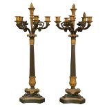 COPPIA DI ELEGANTI CANDELABRI