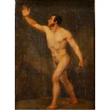 GIUSEPPE VELASCO (attr.) (1750-1827) “Studio di uomo in costume adamitico”