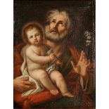 ANTONIO MANNO ( attr.) (1739-1810) “San Giuseppe col Bambino"