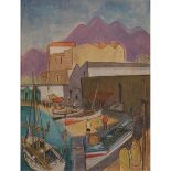 43 ALFONSO AMORELLI (1898-1969) "Veduta di porto".