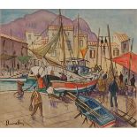 175 ALFONSO AMORELLI (1898-1969) "La Cala di Palermo".