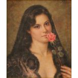 103 ANTONIO CUTINO (1905-1984) "Carmen". Dipinto ad olio