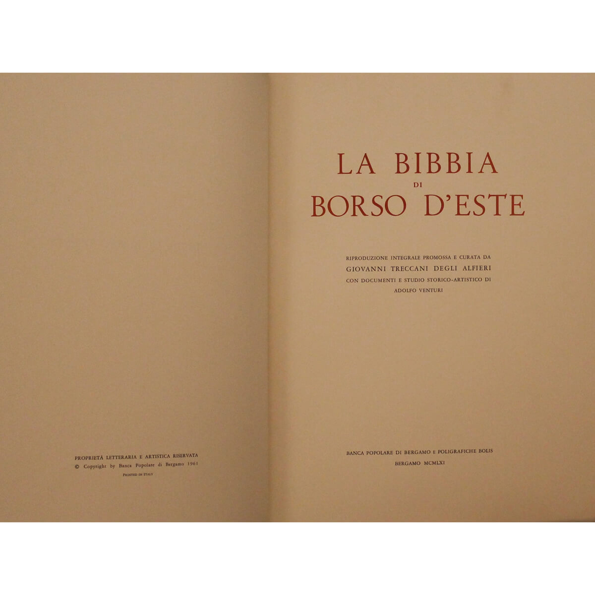 2 LA BIBBIA DI BORSO D'ESTE. Riproduzione integrale - Image 2 of 2