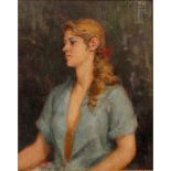 34 ANTONIO CUTINO (1905-1984) "Figura di giovane ragazza".