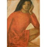 7 AMLETO PANNOCCHIA (1911-1987) "Figura di ragazza".