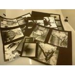 QUANTITY OF ASSORTED BLACK AND WHITE PHOTOGRAPHS OF SCULPTURES