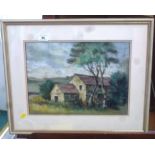 PASTEL PICTURE SIGNED E. BEEDHAM '83 10.5" X 14.5"