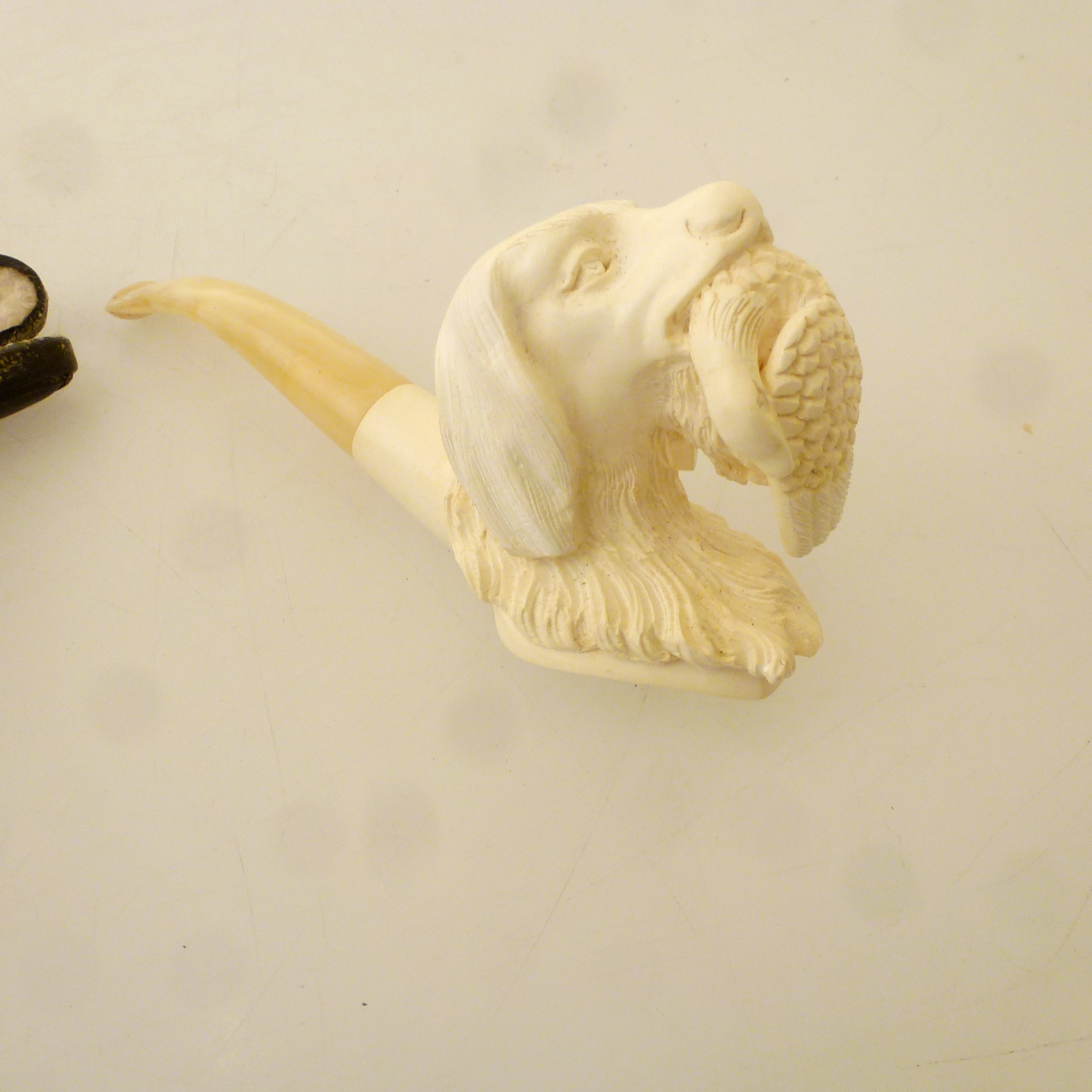 DOG AND BIRD MEERSCHAUM APPROX L: 6.5" - Image 4 of 4