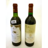 BOTTLE OF 1982 CHATEAU MOUTON BARONNE PHILLIPE AND A BOTTLE OF 1993 CHATEAU MOUTON ROTHSCHILD