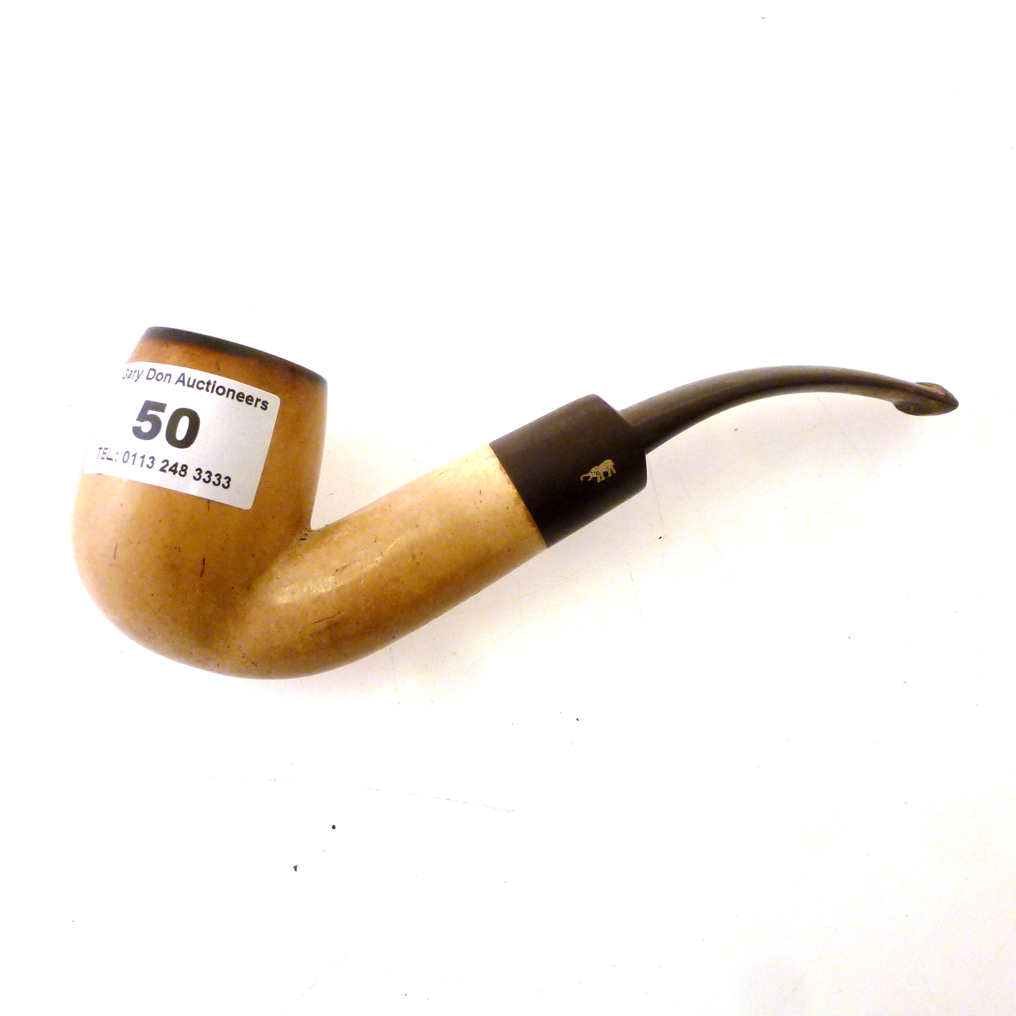 COUNTRYMAN GENUINE BLOCK MEERSCHAUM PIPE APPROX L: 6"