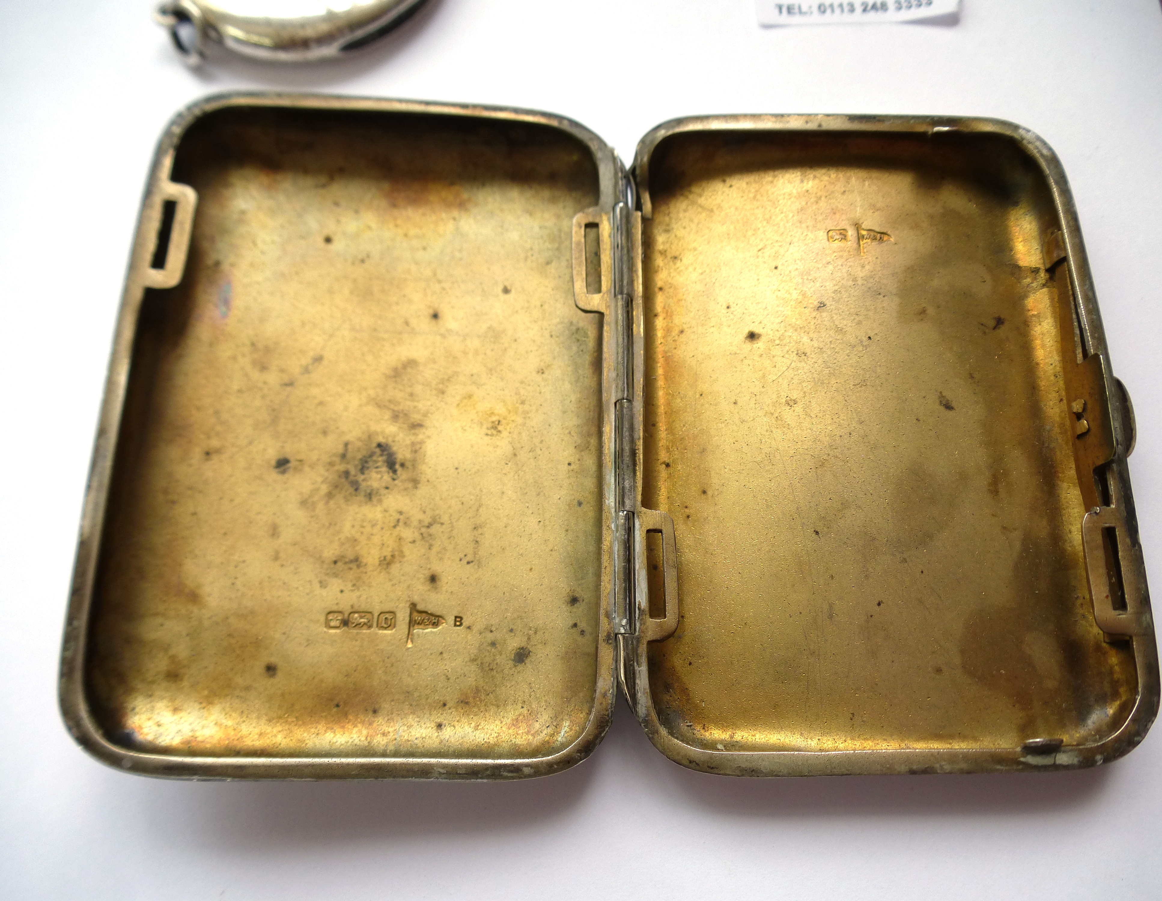 SILVER CIGARETTE CASE AND MATCHING VESTA CASE. INSRIPTION - SOUVENIR OF THE BRITISH COTOON GROWING - Image 4 of 7