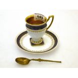 CUP AND SAUCER WITH SPOON