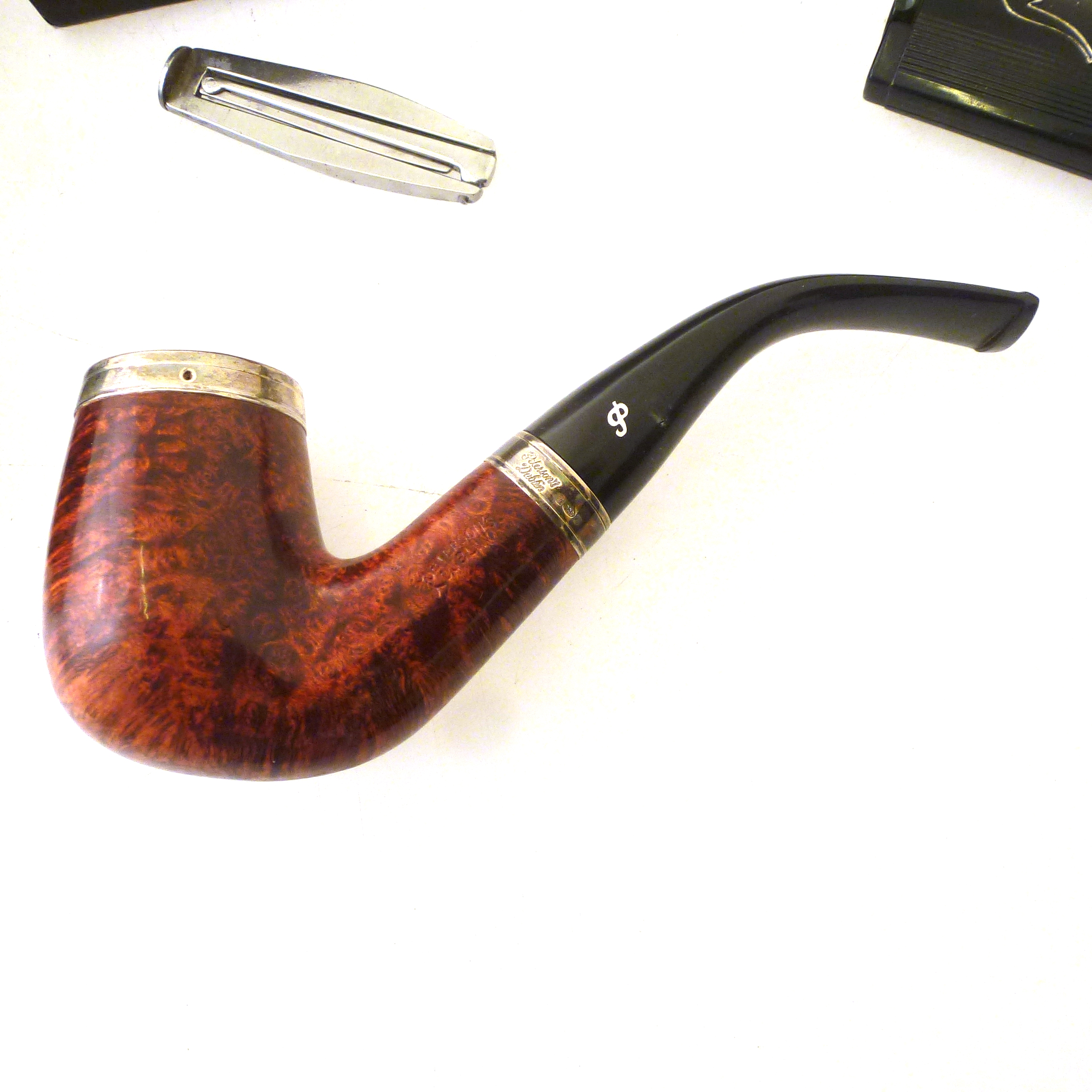 BOXED PETERSON PIPE OF THE YEAR LIMITED EDITION 2004 PIPE 321/1000 WITH SILVER RIMS - Image 3 of 4