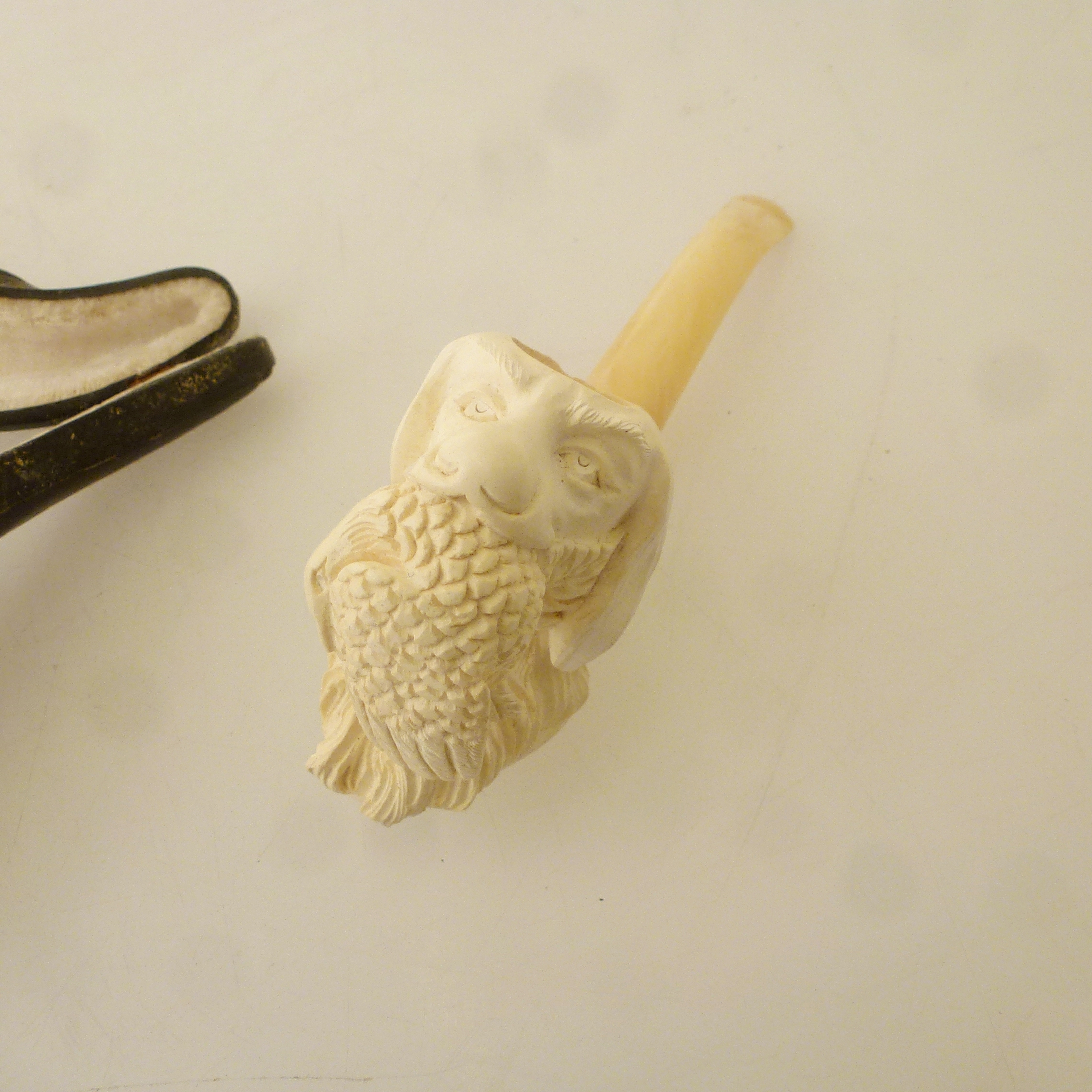 DOG AND BIRD MEERSCHAUM APPROX L: 6.5" - Image 3 of 4