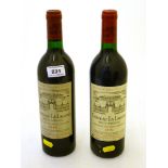 2 BOTTLES OF CHATEAU LA LAGUNE HAUT MEDOC 1986 AND 1991