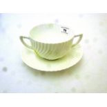 LARGE CUP (H:3" D: 4.75") AND SAUCER (D: 7")