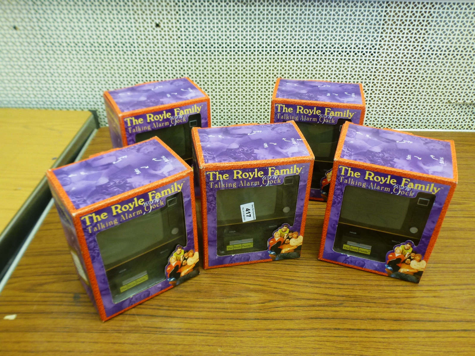 5 BOXED THE ROYLE FAMILY TALKING ALARM CLOCKS