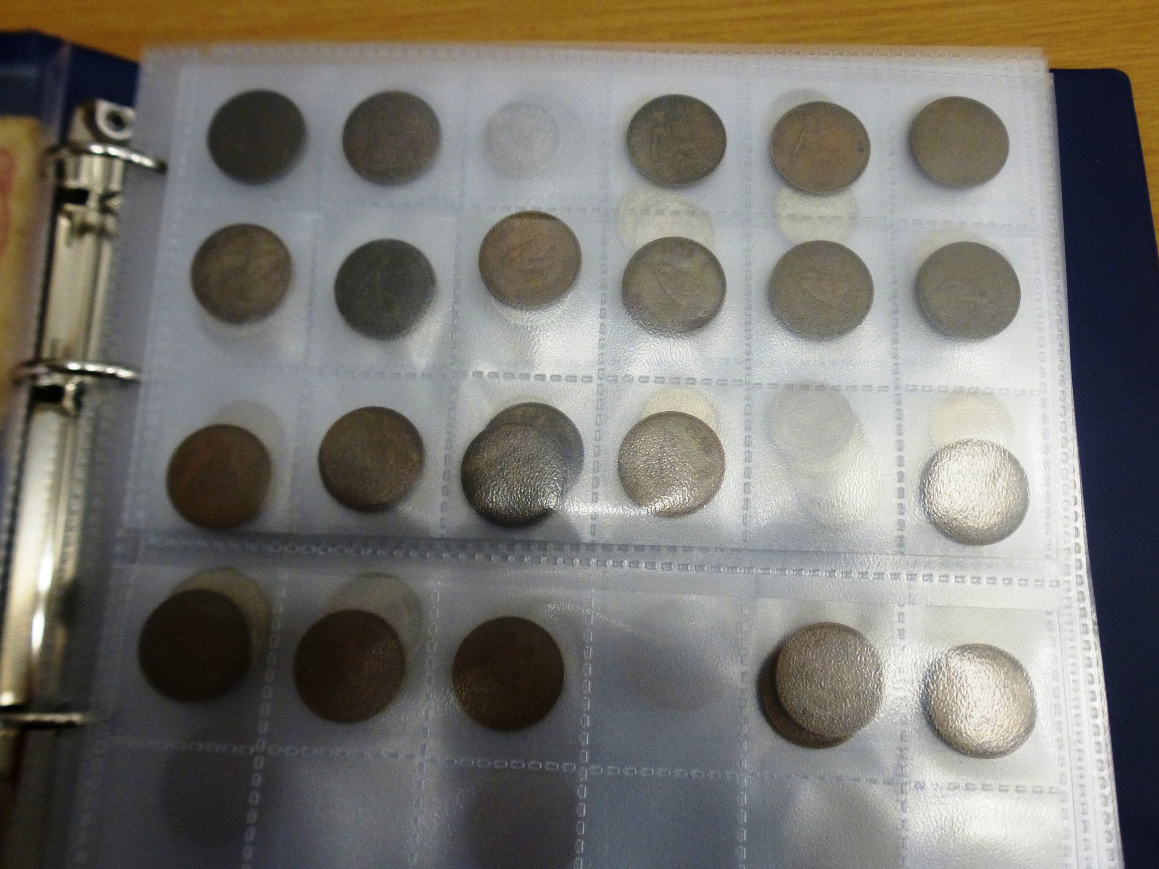 COIN ALBUM OF ASSORTED COINS AND BANK NOTES MOSTLY UK INCLUDING SILVER COINAGE AND 1890 CROWN - Image 3 of 11