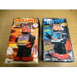 2 BOXED TV SCREEN ROBOTS - JUPITER AND SATURN (REQUIRES ASSEMBLY)