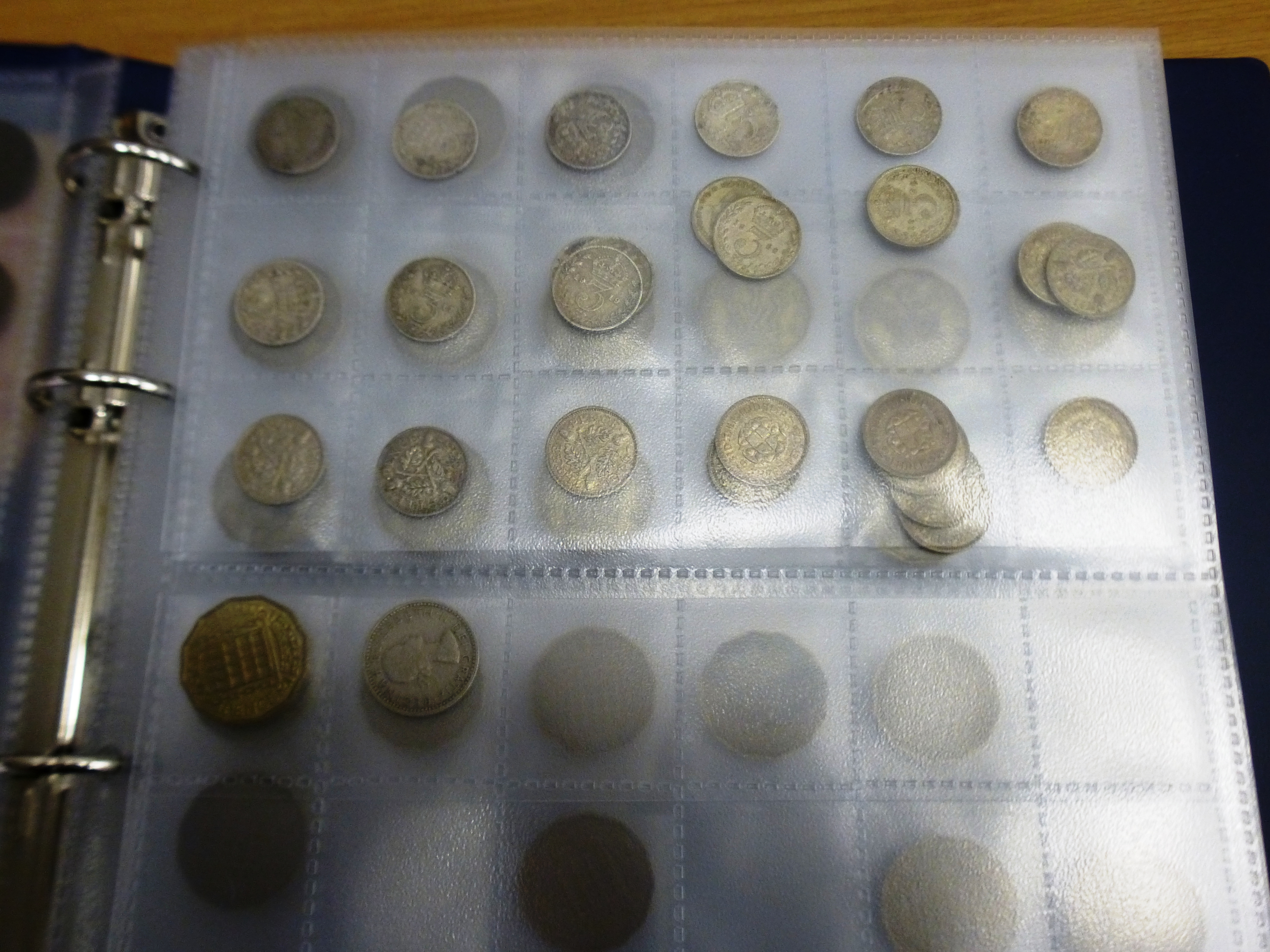 COIN ALBUM OF ASSORTED COINS AND BANK NOTES MOSTLY UK INCLUDING SILVER COINAGE AND 1890 CROWN - Image 4 of 11