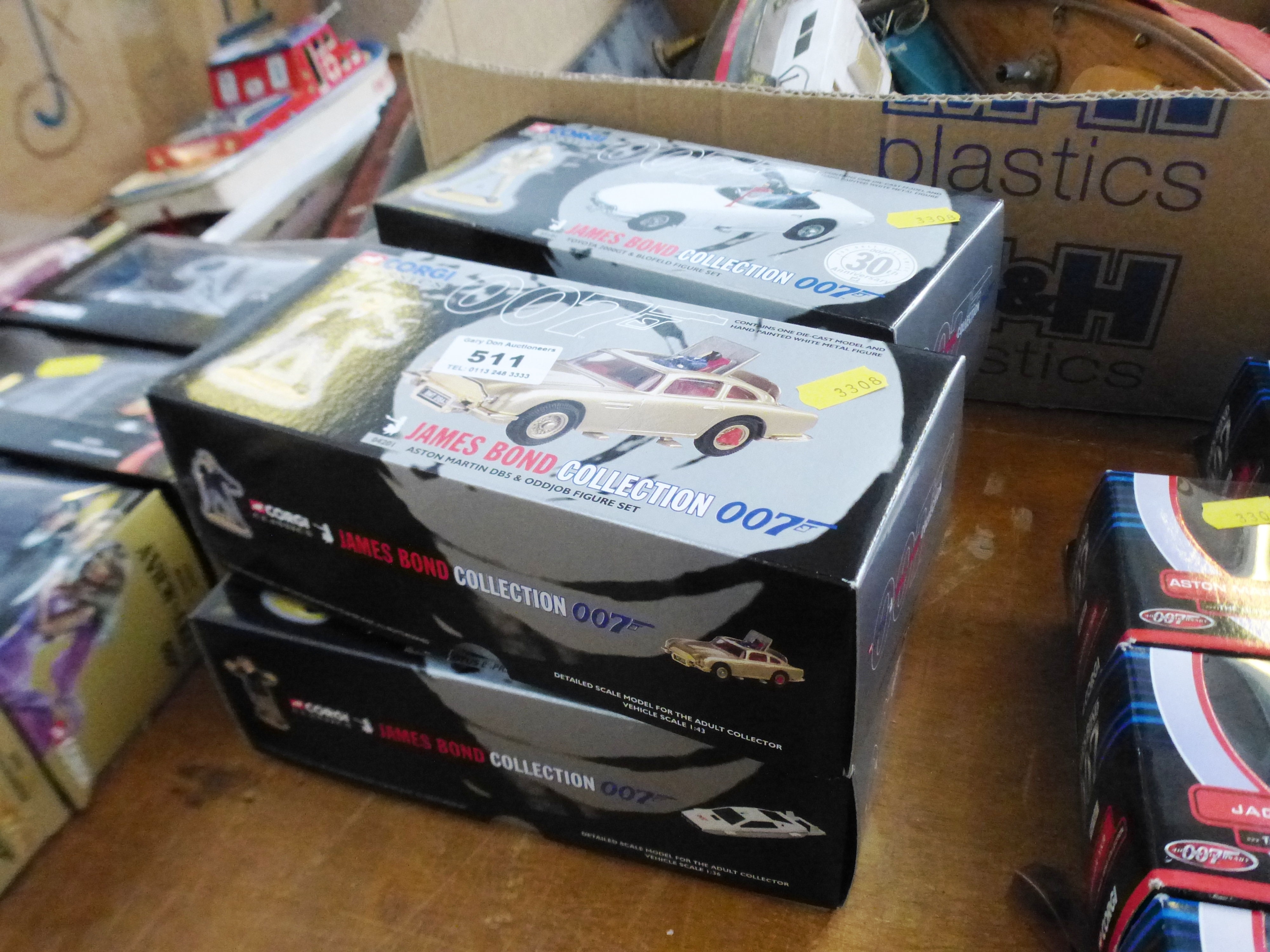 4 BOXED JAMES BOND COLLECTION SETS - 04201, 65101, 65001 AND 65301