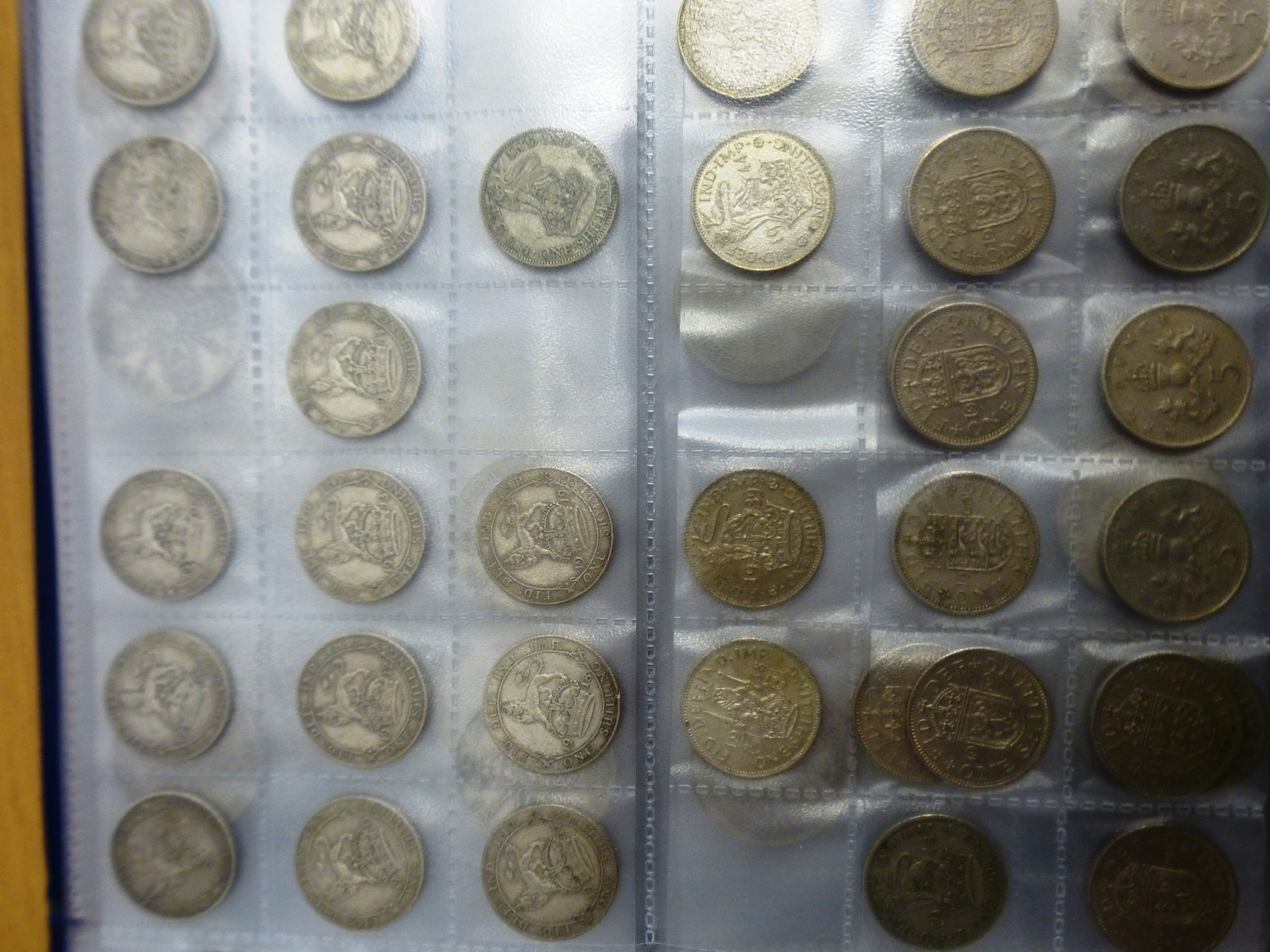 COIN ALBUM OF ASSORTED COINS AND BANK NOTES MOSTLY UK INCLUDING SILVER COINAGE AND 1890 CROWN - Image 8 of 11