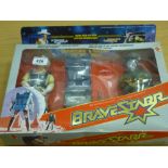 BOXED BRAVESTARR LASER-FIRE BRAVESTARR AND TEX HEX SET