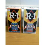 2 BOXED ROCKET USA R-1 ROBOTS INCLUDING BLUE EDITION