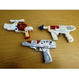 3 ASSORTED RAY GUNS INCLUDING FLASH GORDON AND SPACE PILOT