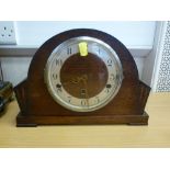 3 HOLE MANTLE CLOCK MADE IN WURTTEMBERG 8.5" X 12" X 5.5"