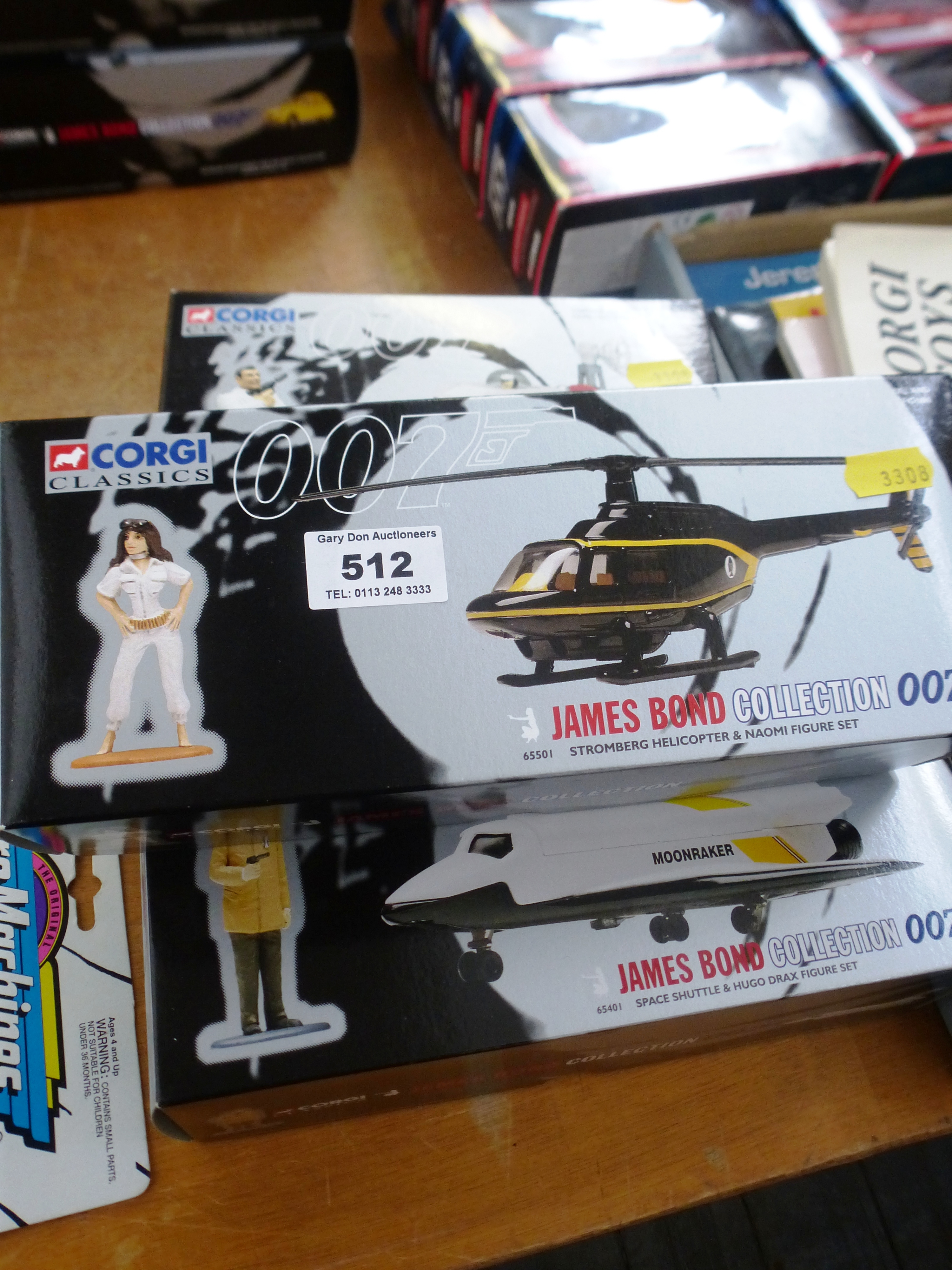 3 BOXED JAMES BOND COLLECTION SETS - 65201, 65501 AND 65401