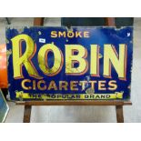 ROBIN CIGARETTES METAL SIGN 18" X 30"