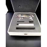 BOXED SWAROVSKI CANDLE HOLDER H: 1.75"