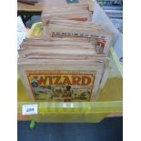 BOX OF WIZARD COMICS FROM 1952-1959