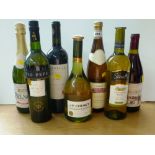 7 ASSORTED BOTTLES OF WINE INCLUDING J.P. CHENET, CHATEAU BELNOR, COTES DU RHONE AND TIO PEPE