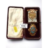 1916 9K GOLD INCH MASONIC LODGE 589 MEDAL TOTAL W: 34.3G