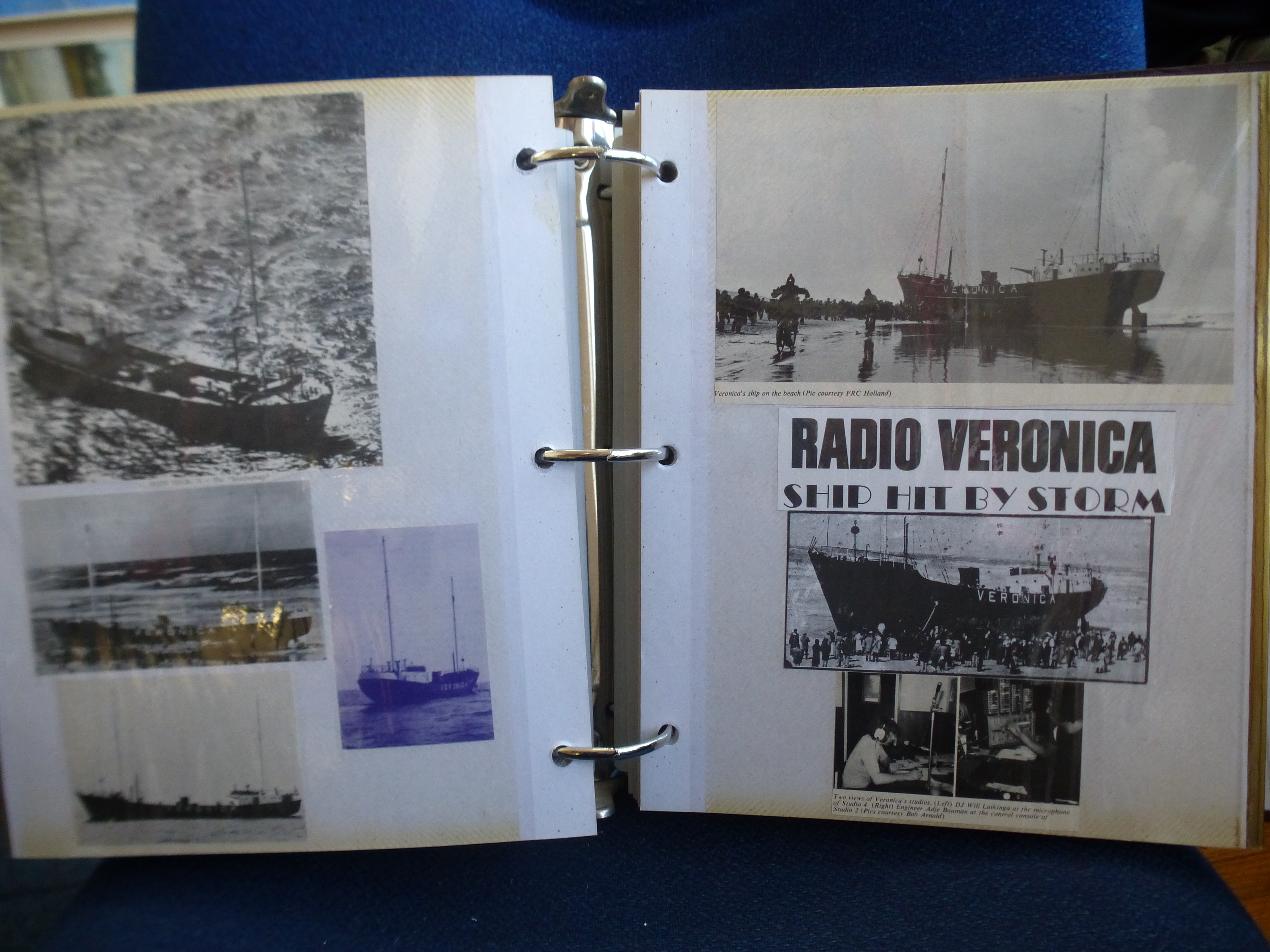 PIRATE RADIO PHOTOGRAPH ALBUM WITH PHOTOGRAPHS OF RADIO LONDON, DJS, RADIO VERONICA, SEALAND, - Image 34 of 51