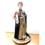 CAPODIMONTE THE QUEEN FIGURE H: 15"