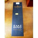 BOXED BOTTLE OF 2008 MOET AND CHANDON CHAMPAGNE